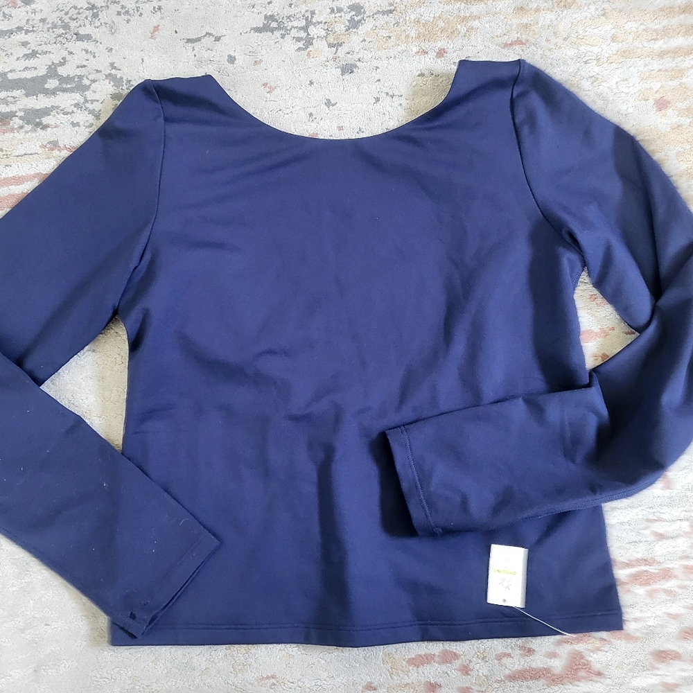 Offline By Aerie, Low Sleeve, Low Back, Navy Blue